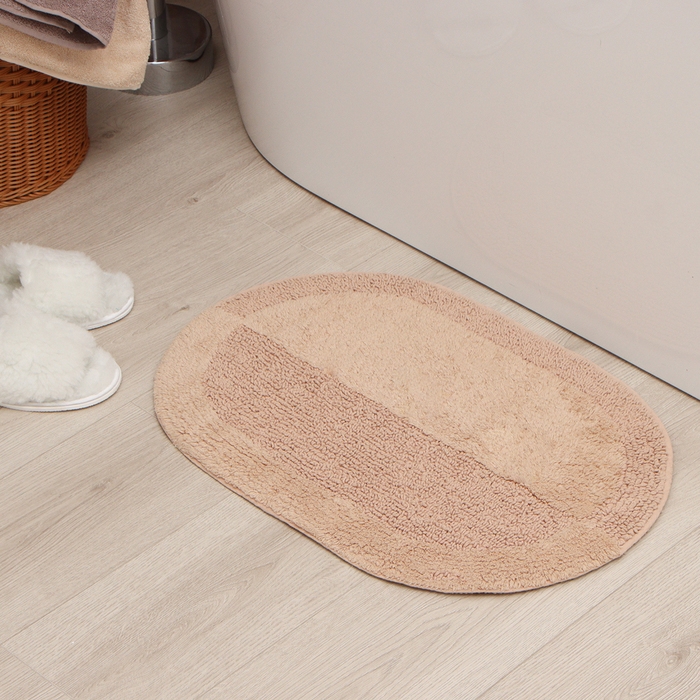 Коврик Этель цв.бежевый 40*60 см, 100% хл Коврик Этель цв.бежевый 40*60 см, 100% хл