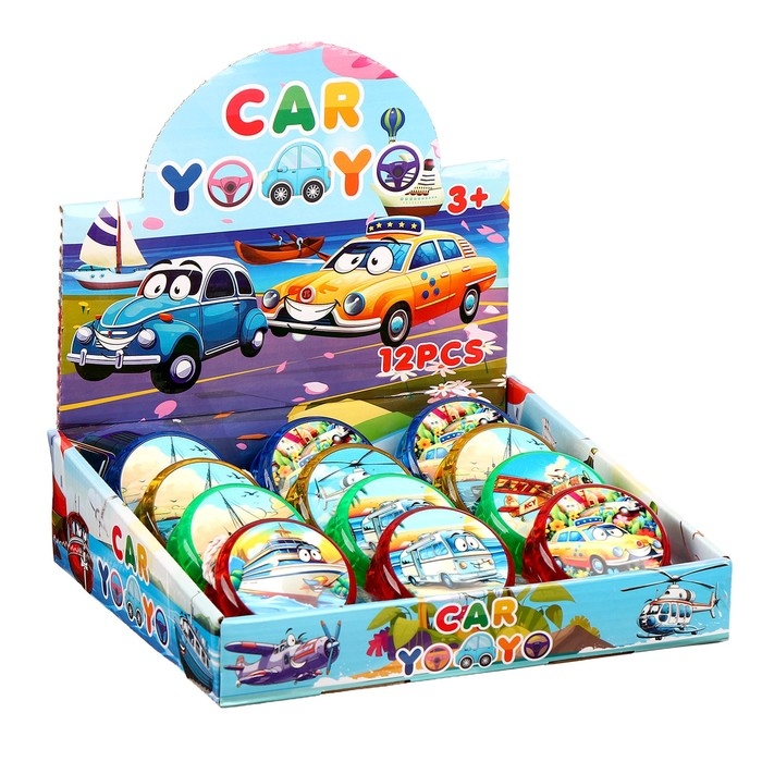 Йо-йо «Транспорт», световые эффекты, цвет МИКС Йо-йо «Транспорт», световые эффекты, цвет МИКС