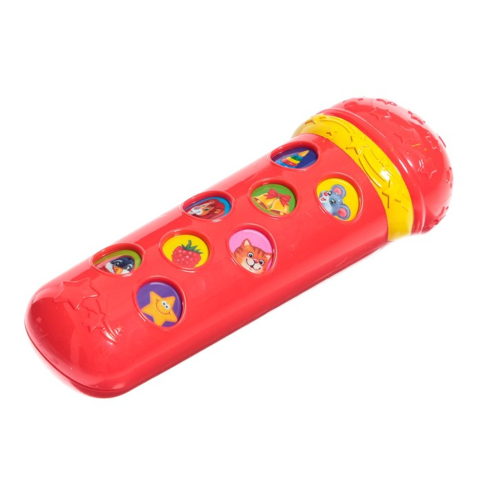 Музыкальная игрушка &laquo;Микрофон: Я пою&raquo;, 16 песенок, цвет красный