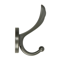 Крючок мебельный CAPPIO WING, двухрожковый, графит