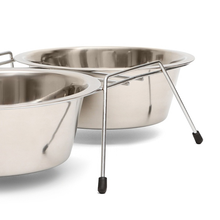 Набор из 2 мисок на подставке, 2 х 1,5 л Набор из 2 мисок на подставке, 2 х 1,5 л