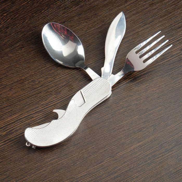 Набор туриста Набор туриста "Путешественник" 4в1: серебристый