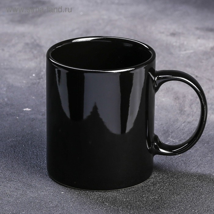 Кружка керамическая &laquo;С 23 Февраля&raquo;, 300 мл, цвет чёрный