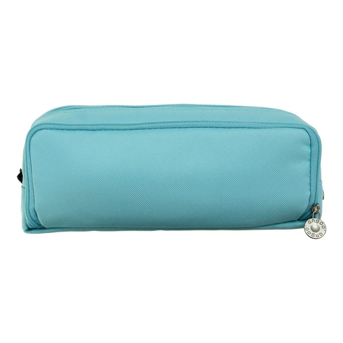 Пенал школьный на молнии 3-х секционный, голубой Пенал школьный на молнии 3-х секционный, голубой