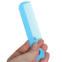 Набор расчёсок с погремушкой «Бегемотик», 2 предмета: расчёска с зубчиками + щётка Набор расчёсок с погремушкой «Бегемотик», 2 предмета: расчёска с зубчиками + щётка