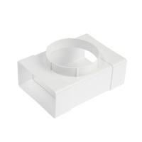 Тройник ZEIN,прямоугольный,60 х 120 мм,вентиляционный,с переходом на круглый канал d=100 мм Тройник ZEIN,прямоугольный,60 х 120 мм,вентиляционный,с переходом на круглый канал d=100 мм