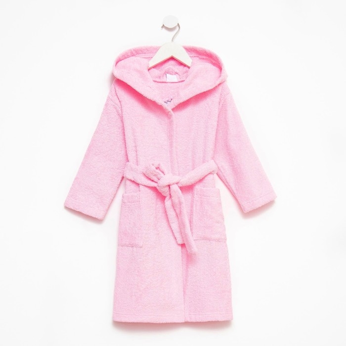 Халат махровый детский Халат махровый детский "Little princess" р-р 30 (98-104 см), розовый