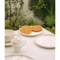 Набор тарелок фарфоровых SL Home &laquo;Гато&raquo;, d=18,5 см, цвет белый