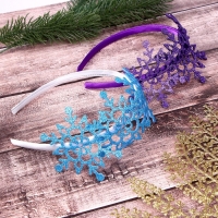 Карнавальный ободок &laquo;Снежинки&raquo;, МИКС