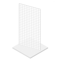 Сетка 1200&times;600 с П-образной окантовкой 6 мм, пруток - 4 мм, цвет белый