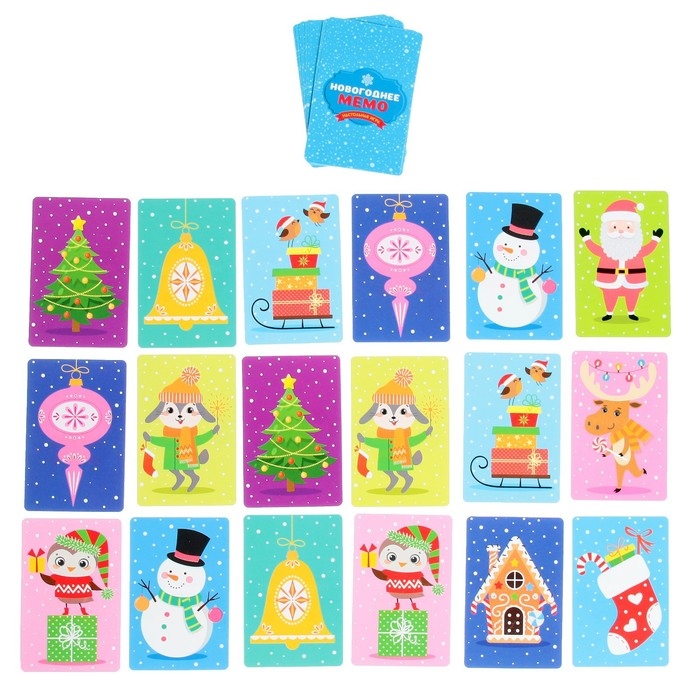 Настольная игра &laquo;Новогоднее МЕМО&raquo;