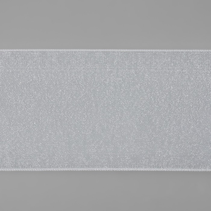 Шторная лента люверсная, клеевая односторонняя, 10 см, 50 &plusmn; 1 м, цвет белый