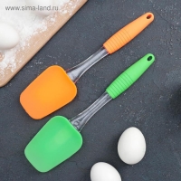 Лопатка Доляна &laquo;Про&raquo;, силикон, 25,5 см, цвет МИКС