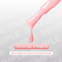 Гель лак для ногтей &laquo;SIMPLE&raquo;, 3-х фазный, 10 мл, LED/UV, цвет (169)