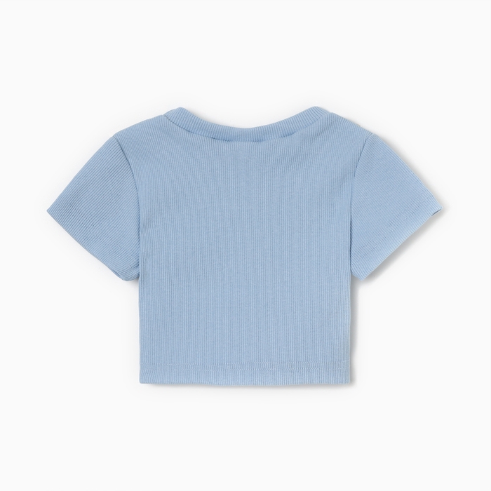 Футболка для девочки MINAKU, цвет голубой, рост 122 см