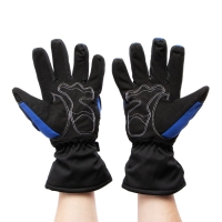 Перчатки мотоциклетные, зимние, размер L, синий Перчатки мотоциклетные, зимние, размер L, синий