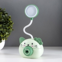 Лампа настольная "Дели" LED 2 режима 2Вт USB зеленый 11,7х7х12 см RISALUX Лампа настольная "Дели" LED 2 режима 2Вт USB зеленый 11,7х7х12 см RISALUX