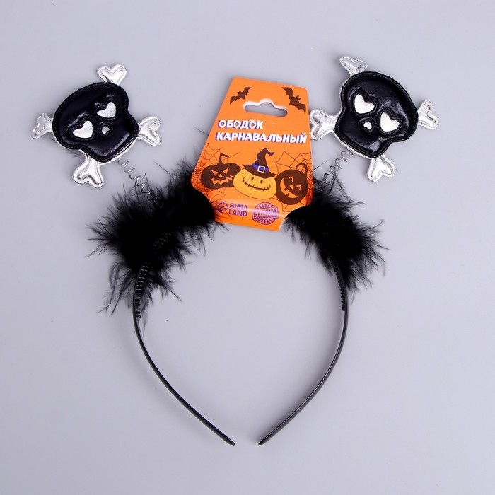 Карнавальный ободок &laquo;Череп&raquo;