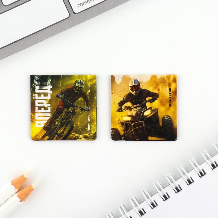 Подарочный набор блокнот и магнитные закладки 2 шт. «Никогда не сдавайся» Подарочный набор блокнот и магнитные закладки 2 шт. «Никогда не сдавайся»