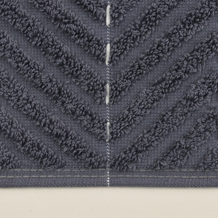 Коврик махровый SL HOME: Lines Коврик махровый SL HOME: Lines "Гри Сандре" 50х70 см, 100% хлопок, 750 г/м2