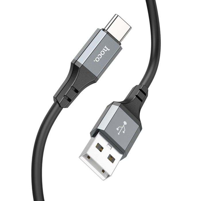 Кабель Hoco X92, Type-C - USB, 3 А, 3 м, оплётка силикон, чёрный Кабель Hoco X92, Type-C - USB, 3 А, 3 м, оплётка силикон, чёрный