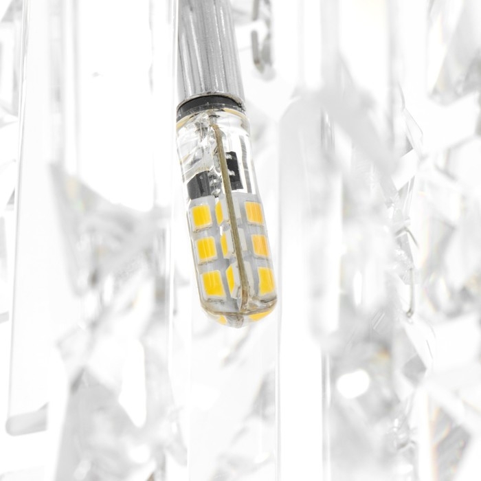 Светильник каскад "Доменика" 6xLED 6xG4 хром 40х40х100см BayerLux