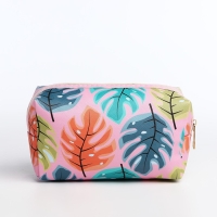 Набор косметичек 2 в 1 на молниях, цвет розовый Набор косметичек 2 в 1 на молниях, цвет розовый