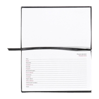 Планинг карманный датированный 2025, 155 х 95мм 64 листа, deVENTE.Matrix, твердая обложка кожзам с поролоном, тиснение, блок 70, черный