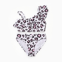 Купальник для девочки KAFTAN &laquo;Леопард&raquo;, белый, рост 98-104 (30)