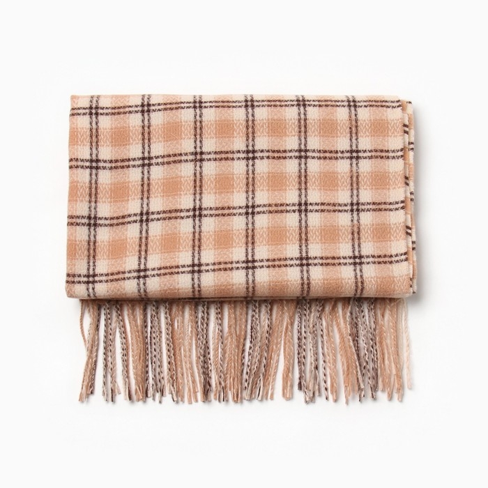 Шарф зимний с кистями MINAKU 65*180 + 8 см клетка Шарф зимний с кистями MINAKU 65*180 + 8 см клетка