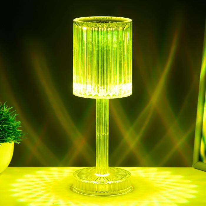 Настольная лампа с ПДУ "Джус" LED 16 цветов RGB USB 8,5x8,5x25 см RISALUX