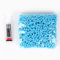 Игрушка помпонами &laquo;Зайка&raquo;, голубой