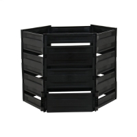 Компостер пластиковый, 800 л, 125 &times; 105 &times; 84 см, чёрный
