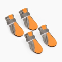 Ботинки для собак "Комфорт +", размер M (4, 5 х 3, 6 см), оранжевые Ботинки для собак "Комфорт +", размер M (4, 5 х 3, 6 см), оранжевые