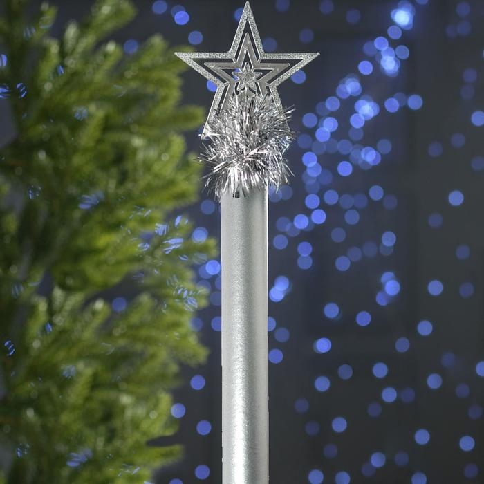 Посох Деда Мороза, 1,6 м, белый