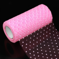 Фатин «Горох», 15 см, 11 ± 1 г/кв.м, 23 ± 1 м, цвет розовый №4 Фатин «Горох», 15 см, 11 ± 1 г/кв.м, 23 ± 1 м, цвет розовый №4