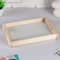 Поднос деревянный "Дачный", МАССИВ, 23&times;35&times;6,5 см