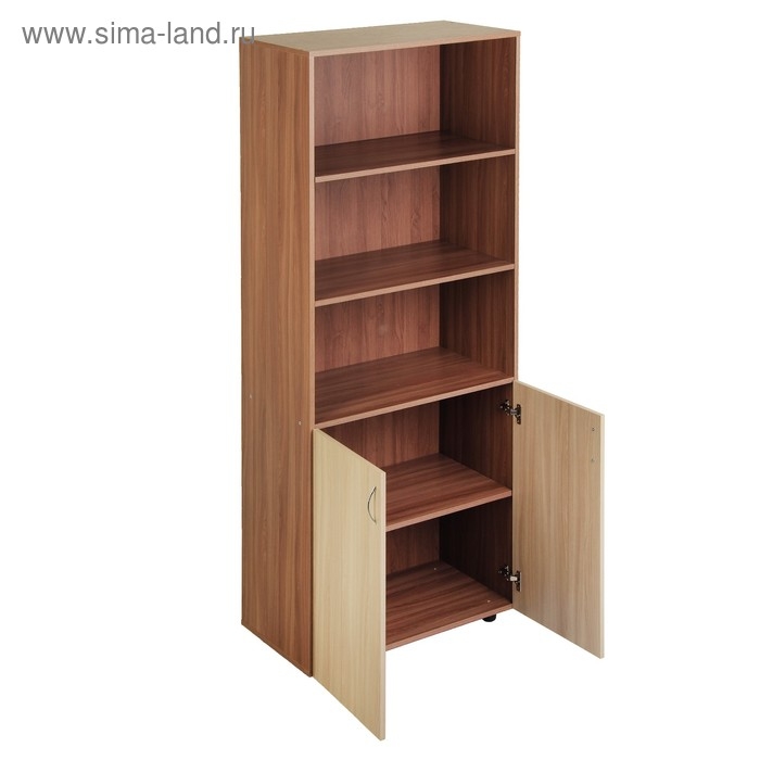 Шкаф для документов 2-х дверный, 800х420х1900, Ясень шимо светлый/темный