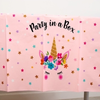 Скатерть «Единорожка» со звёздами, 137х137 см. Скатерть «Единорожка» со звёздами, 137х137 см.