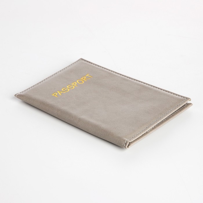 Обложка для паспорта, цвет бежево-серый Обложка для паспорта, цвет бежево-серый