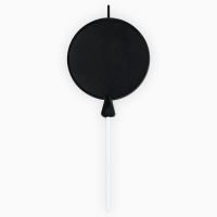 Свеча для торта &laquo;С днем рождения&raquo; чёрная 5,5 х 12 см