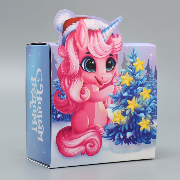 Подарочная коробка новогодняя складная &laquo;Верь в мечту&raquo;, 15 х 15 х 8 см, Новый год