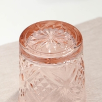 Стакан низкий стеклянный «Зальцбург», 300 мл, цвет розовый Стакан низкий стеклянный «Зальцбург», 300 мл, цвет розовый