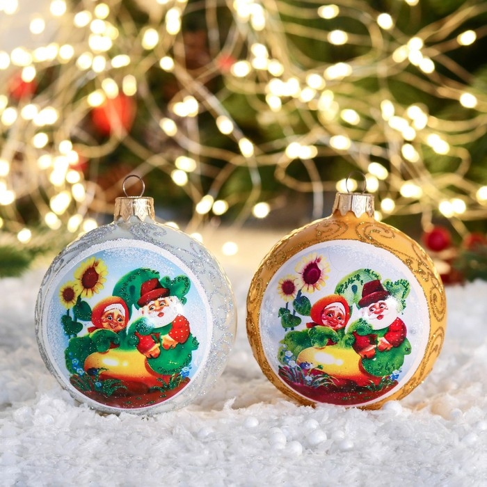 Шар новогодний Шар новогодний "Сказки" 8 см, микс