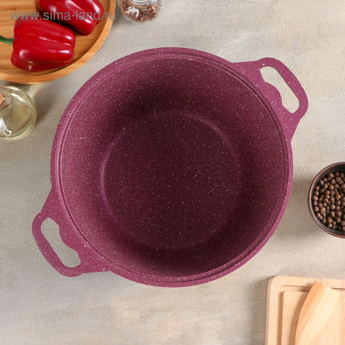 Кастрюля Trendy style, 6 л, d=28 см, h=20 см, антипригарное покрытие, цвет фиолетовый Кастрюля Trendy style, 6 л, d=28 см, h=20 см, антипригарное покрытие, цвет фиолетовый