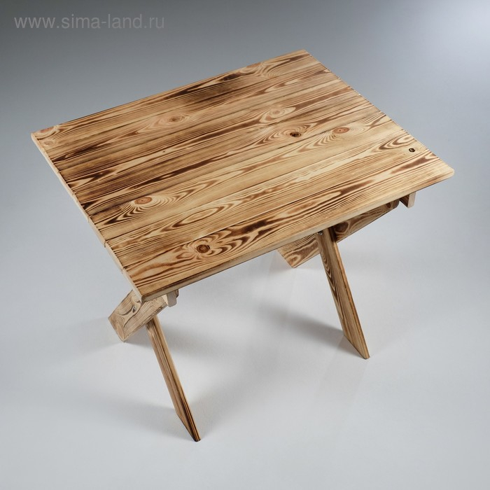 Стол складной, обожжённый, 80×80×70 см Стол складной, обожжённый, 80×80×70 см