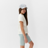 Комплект для девочки (футболка и велосипедки) MINAKU, цвет голубой, рост 116 см Комплект для девочки (футболка и велосипедки) MINAKU, цвет голубой, рост 116 см