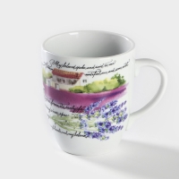 Кружка фарфоровая челси &laquo;Прованс&raquo;, 300 мл, рисунок микс