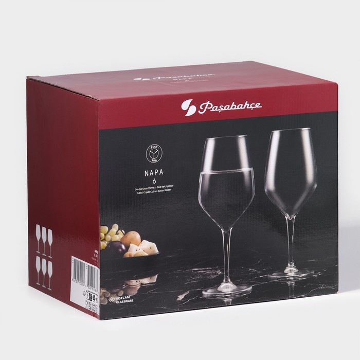 Набор стеклянных бокалов для вина &laquo;Напа&raquo;, 580 мл, 6 шт