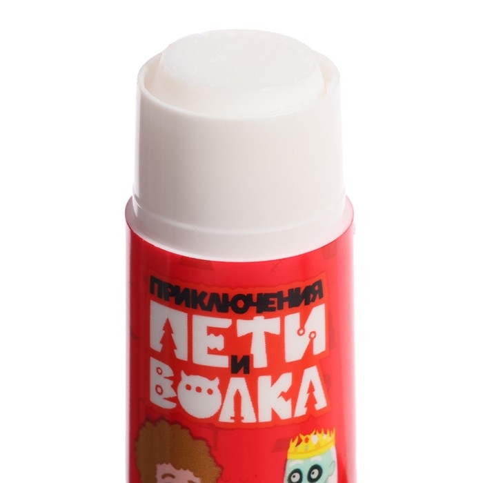 Клей-карандаш 13г ErichKrause EasyStick "Приключения Пети и Волка" PVP, экономичный расход, микс